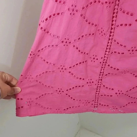 {Lane Bryant} Classic Short-Sleeve Eyelet Mix Tee - Picture 7 of 12